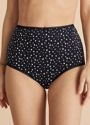 Набір жіночих трусиків 5 штук marks & spencer модель full briefs бавовна2 фото