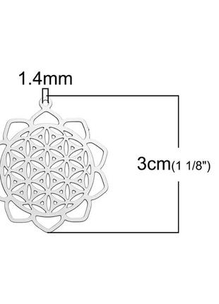 Подвески 5 шт цветок жизни3 фото