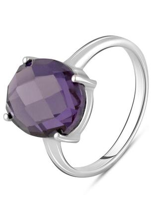 Срібне кільце komilfo з александритом 5.24ct, вага виробу 3,33 г (2106074) 18 розмір