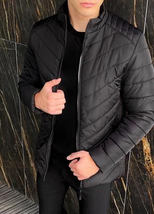 Куртка мужская демисезонная стеганая vpevn до 0*с бежевая куртка утепленная осенняя весенняя10 фото