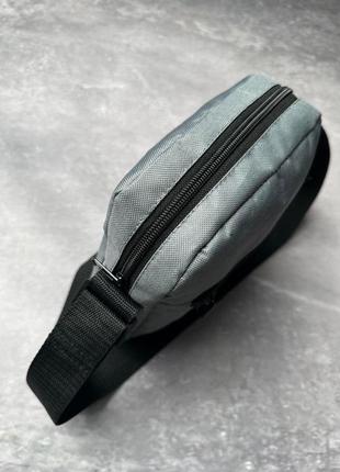 Барсетка на плече чоловіча dazy сіра | месенджер тканинний | сумка через плече спортивна2 фото