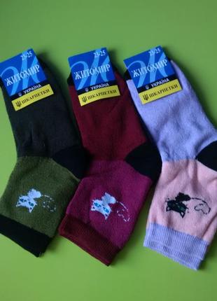 Шкарпетки жіночі махрові котики набір