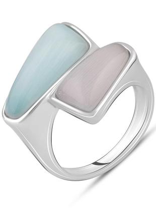 Серебряное кольцо komilfo с кошачьим глазом 9.286ct, вес изделия 7,92 гр (2129349) 18.5 размер