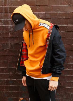 Кофта мужская adidas х orange весенняя осенняя летняя худи мужское адидас с капюшоном4 фото
