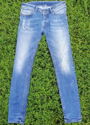 Джинси diesel indastry denim blue stretch slim skinny w30 l302 фото