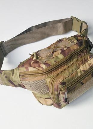 Сумка поясна тактична піксель камуфляж сумка через плече на пояс військова армійська8 фото