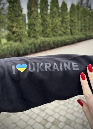 Толстовка женская весенняя осенняя летняя i love ukraine черная  кофта худи женское двунитка3 фото