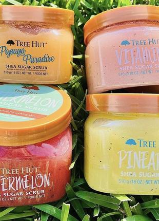 Tree hut shea sugar scrub vitamin c - сахарный скраб для тела с маслом ши «витамин с»1 фото