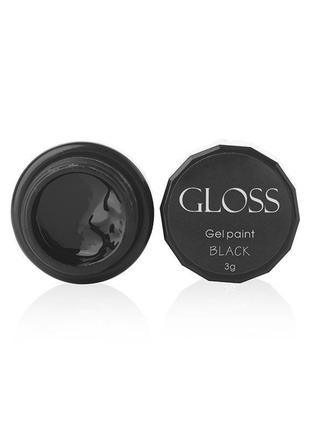 Гель-краска gloss black