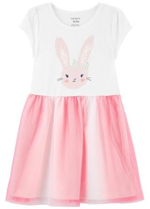 Сукня з коротким рукавом "кролик" carters 18м, 24м1 фото
