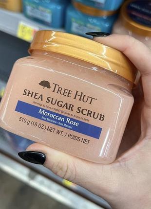 Скраб для тіла tree hut moroccan rose sugar scrub 510g