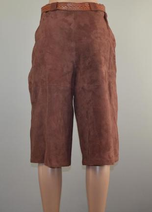 Женские кожаные (замшевые) шорты премиум бренда peter hahn (38)3 фото