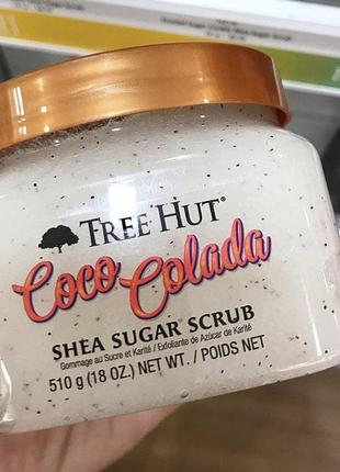 Цукровий скраб для тіла “coco colada” tree hut 500 мл