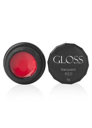 Гель-фарба gloss red