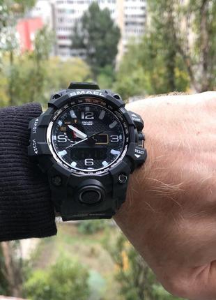 Чоловічий спортивний наручний годинник smael армійський електронний (0228)