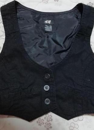 Оригінальна жилетка дівчинці h&m на 10-11 років