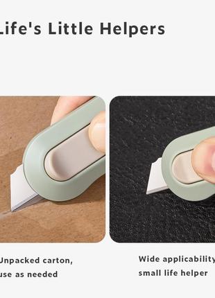 Канцелярский нож deli для коробок и ткани с автозадвижным лезвием