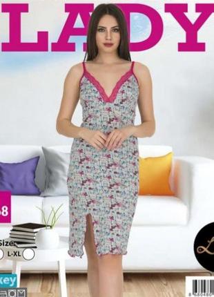 Нічна сорочка 6368 віскоза lady lingerie