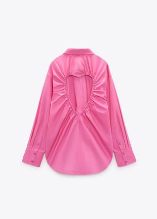 Zara невловна трендова сорочка із серцем
