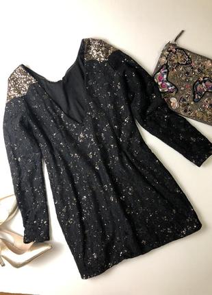 Платье в пайетки antic  размер с{38} состояние идеальное