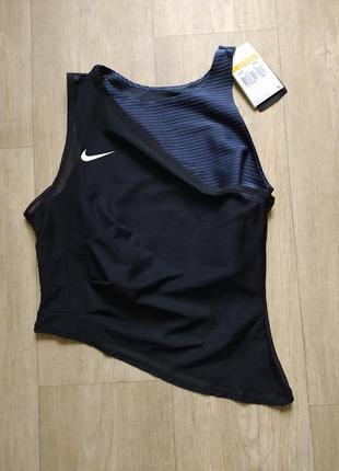 Женская теннисная майка nike court dri-fit adv slam advantage tank футболка кроп топ спортивная форма теннис новая оригинал5 фото