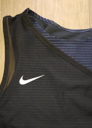 Женская теннисная майка nike court dri-fit adv slam advantage tank футболка кроп топ спортивная форма теннис новая оригинал7 фото