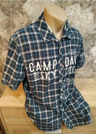 Camp david мужская рубашка размер m в клетку2 фото