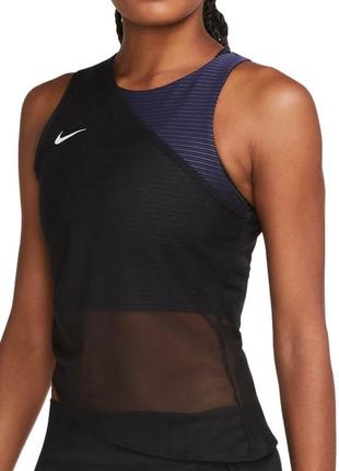 Женская теннисная майка nike court dri-fit adv slam advantage tank футболка кроп топ спортивная форма теннис новая оригинал1 фото