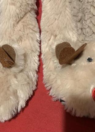 Милі фірмові пухнасті капці — олені р.38/39 24,5-25,5 см