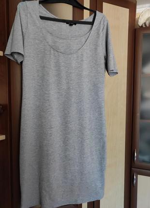 Базова сіра сукня л-хл1 фото