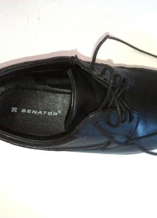 🌟 кожаные школьные туфли для мальчика от бренда senator, р.36 код w36029 фото