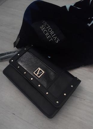 Черный клатч кошелек сумочка victoria’s secret1 фото