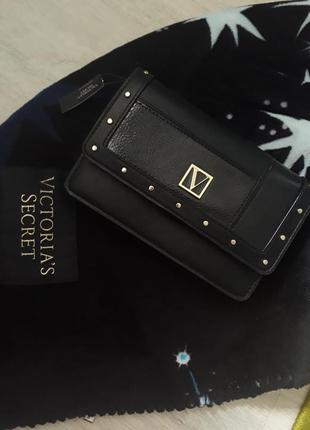 Черный клатч кошелек сумочка victoria’s secret4 фото