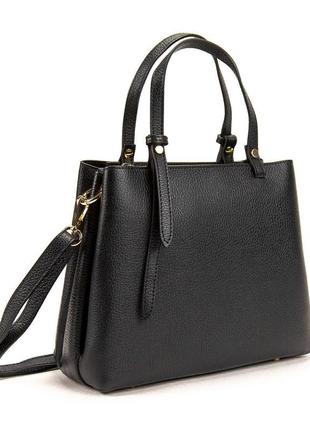 Елегантная женская черная сумка firenze italy f-it-8705a