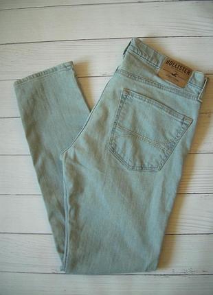 Зауженные мужские оригинальные джинсы hollister