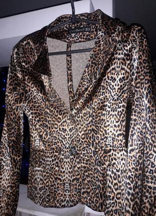 Леопардовый пиджак1 фото