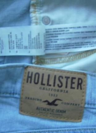 Зауженные мужские оригинальные джинсы hollister7 фото