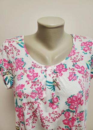 Красивая брендовая трикотажная вискозная блузка нежной расцветки3 фото