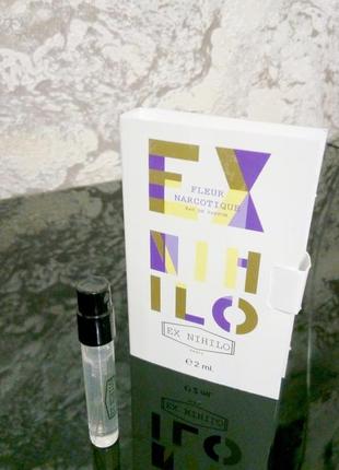 Ex nihilo fleur narcotique💥original мініатюра пробник mini spray 2 мл книжка ціна за 1мл1 фото