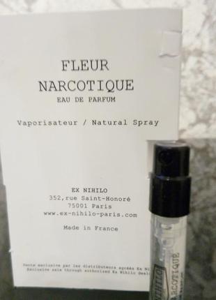 Ex nihilo fleur narcotique💥original мініатюра пробник mini spray 2 мл книжка ціна за 1мл4 фото