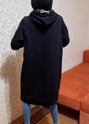 Платье-худи cecil hoodie dress р. xl худи хлопок черное black8 фото