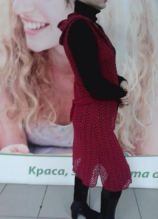 Кардиган ажурною в'язки розміри 44-46