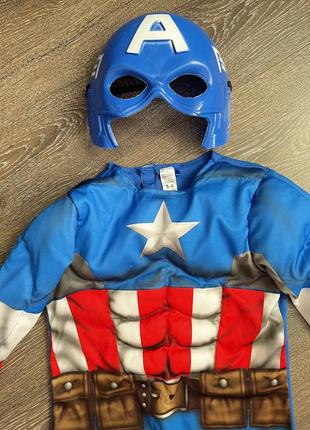 Карнавальный костюм капитана американки marvel 3 4 года3 фото
