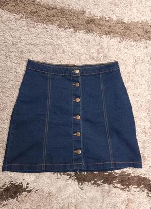 Продам джинсовую юбку 48-размера2 фото