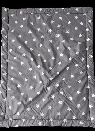Летний конверт-одеяло на выписку в сером цвете из органического хлопка 80*100 см от ™ minky home5 фото