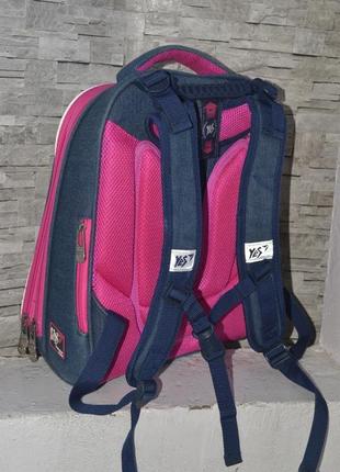 Фірмовий ортопедичний каркасний шкільний рюкзак yes princess дівчинці оригінал9 фото