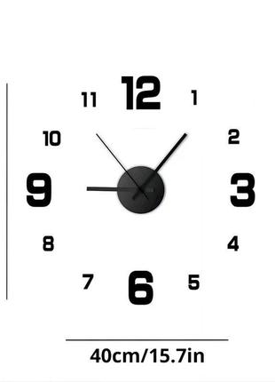 Стильний та креативний настінний годинник 3d diy clock2 фото