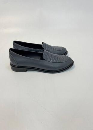 Стильные лоферы из итальянской кожи и замши женские