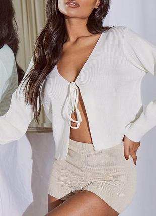 Кардиган на завязке