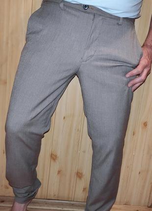 Стильные новые стоковые классические нарядные брюки брючины бренд.jack&amp;jones.л-хл.36-344 фото